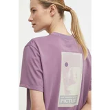 Picture Športna kratka majica Elhm vijolična barva, WTS529