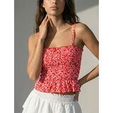 Sinsay Top na naramenice s ukrasnim volanima | shoptok.hr