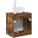  Umivaonik s policom Dimljeni hrast 49,5 x 35 x 63 cm | shoptok.hr