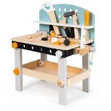 ECO TOYS Drveni stol za alate za djecu s 38 komada u