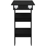  Barski Stol za Zid s policom Crni hrast 102 x 45 x 103,5 cm | shoptok.hr