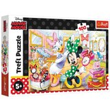 Trefl Disney Minnie - sestavljanka Minnie v kozmetičnem salonu, 100 kosov | Shoptok.si