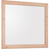 XORA STENSKO OGLEDALO, 87/76/2,5 cm steklo, leseni material | Shoptok.si