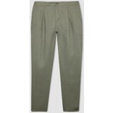 Defacto Crop Double Leg Linen Trousers Cene