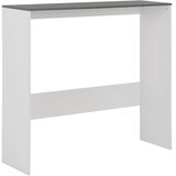  Barski stol s 2 stolne ploče bijelo-sivi 130 x 40 x 120 cm | Eponuda.ba