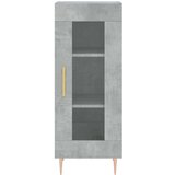  Visoka komoda siva betona 34 5x34x180 cm od konstruiranog drva | shoptok.hr