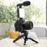 InnovaGoods Komplet za vlogging sa svjetlom, mikrofonom i daljinskim upravljačem plodni 6 dijelovi | shoptok.hr