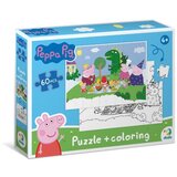 Dodo puzzle 2u1 peppa prase, piknik 60 kom ( A082425 ) | ePonuda.com