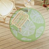 vidaXL Zunanja preproga zelena Ø120 cm PP | Shoptok.si