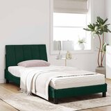  Krevet s madracem Hanko tamnozeleni 100x200 cm baršunasti | shoptok.hr