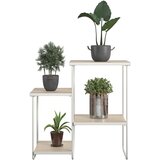 Støraa Bijeli/u prirodnoj boji pomoćni stol s pločom stola u dekoru jasena 35x67 cm Dante – | shoptok.hr