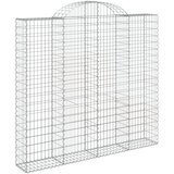  Lučne gabionske košare 9 kom 200x30x180/200cm pocinčano željezo | shoptok.hr