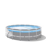 Intex Bazen Clearview prism frame 4.88x1.22m, Svetlosivi | ePonuda.com