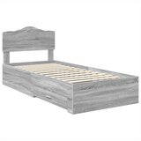  Krevetna konstrukcija Siva Sonoma 70 x 190 cm Konstruirano drvo | shoptok.hr
