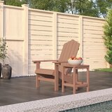 vidaXL Vrtni stol Adirondack z mizico HDPE rjav Cene