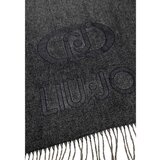 Liu Jo Šali & Rute STOLA OVAL MONOGRAM EMBOSSED 2F5023 T0300 Črna | Shoptok.si