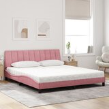  Krevet s madracem Hanko ružičasti 180x200 cm baršunasti | shoptok.hr