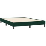 Box Spring krevet bez madraca tamnozeleni 140x210 cm baršun | Eponuda.ba