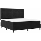  Krevet s opruga kutije s LED trakama Crna 180 x 200 cm Baršun | Shoptok.si