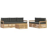  Set vanjskih sofa 6 pcs Bijela i antracit | Shoptok.si