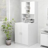 vidaXL Omara za pralni stroj bela 70,5x25,5x90 cm Cene