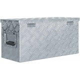 Aluminijska kutija 61,5 x 26,5 x 30 cm srebrna | shoptok.hr