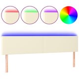  LED uzglavlje krem 180 x 5 x 78/88 cm od umjetne kože | shoptok.hr