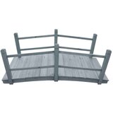 vidaXL Vrtni most sivi 140 x 60 x 56 cm od masivne jelovine | shoptok.hr