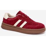 EVENTO Women's Suede Sneakers on Platform Bordeaux Sylviona | shoptok.hr