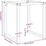  Noge za blagovaonski stol O-oblika 60x60x73 cm čelik | shoptok.hr