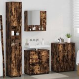  Set namještaja za kupaonicu 4 kom. Dimljeni hrast | shoptok.hr