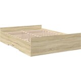  The Living Store Posteljni okvir s predali sonoma hrast 135x190cm inženirski les - Posteljni Okvir, (21497827) | Shoptok.si