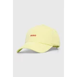 Hugo Bombažna bejzbolska kapa rumena barva