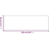  Tepih-staza s izgledom sisala boja pijeska 80 x 250 cm | shoptok.hr