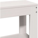 vidaXL Posteljni okvir z vzglavjem bel 160x200 cm trdna borovina, (21322341) | Shoptok.si