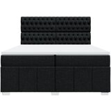  Krevet s oprugama i madracem crni 200x200 cm od tkanine | shoptok.hr