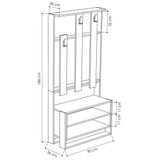 Hanah home Stalak za cipele 90x180x36cm Antracit-Krem | Eponuda.ba