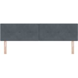 LED glava kreveta s LED trakama Sivi 180 cm Baršun | shoptok.hr