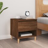 The Living Store Nočna omarica rjav hrast 50x46x50 cm inženirski les - Nočna Mizica, (21434724) | Shoptok.si
