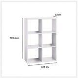 Five stalak sa 6 polica 100,8x32x134cm 138909C Cene