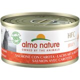 Almo Nature HFC Natural 6 x 70 g - Losos s korenjem v želeju | shoptok.hr