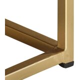 vidaXL klubska mizica črna in zlata 90x50x35 cm trden mangov les | Shoptok.si