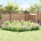 Ograda za vrt s kolčićima 24 pcs 55 x 50 cm Mesh Srebrna | shoptok.hr