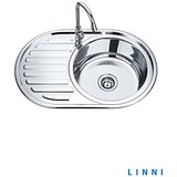 Linni Ugradna sudopera 7750 PF/D Inox ø90 77x55cm u