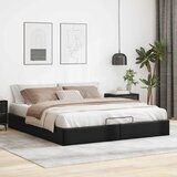 vidaXL Otomanski posteljni okvir brez vzmetnice črn 180x200 cm Cene