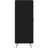  Komoda crna 69,5 x 34 x 90 cm od konstruiranog drva | shoptok.hr