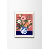 The Poster Club Plakat 30x40 cm Flowers on Blue Table – | Shoptok.si