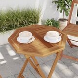 vidaXL Stolna ploča 50 x 50 x 2 5 cm osmerokutna od masivne tikovine | shoptok.hr