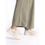 Shelvt Beige leather platform sneakers Cijene