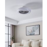 Eglo 35144-LED stropni ventilator SAYULITA 3xLED/12,6W/230V, prečnik 55 cm, siva + daljinski upravljač | Eponuda.com